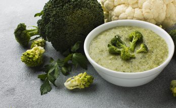 Broccoli and cauliflower soup